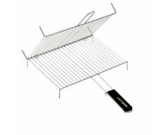 Grille de barbecue double 40 x 30 cm Cook'in Garden - Accessoires pour barbecue et fumoir