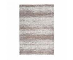 Paris Prix - Tapis Vintage à Poils Longs messina Beige & Argent - 80 x 150 cm - Tapis et paillasson
