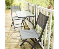 Wilsa Table de jardin DE BALCON PLIANTE - Mobilier de Jardin