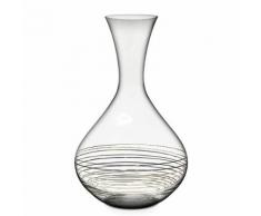 Aulica Carafe à décanter motif spirale argent 1,5L Transparent - Accessoire autour du vin