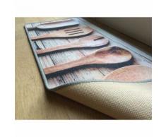 Tapis de cuisine motif Cuillères en bois - Tapis et paillasson