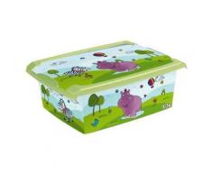 PLASTOREX - PLASTOREX Boîte de rangement Hippo 10 L - Jouets à tirer ou à pousser en bois