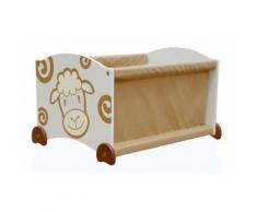 I'm Toy boîte de rangement en bois mouton 37 x 48 x 29,5 cm - Boite de rangement
