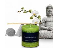 Bien-Être Bougie Parfumée - Menthe Mojito, Vert-Mai (12x7 cm) - Bougeoir, bougie et senteur