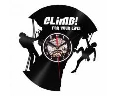 Style de Creative Non-Coutil Silencieux Antique Caoutchouc Horloge Murale Pour La Maison Cuisine Noir PL697 - Décoration murale