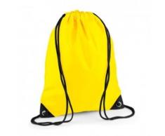 Sac à dos à bretelles - gym - linge sale - chaussures - BG10 - jaune - Sac à dos bandoullière
