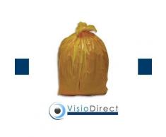 Sac poubelle 110L, JAUNE par 200 - Corbeille, bac à courrier, poubelle