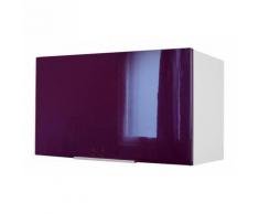 Caisson Hotte haut 60 cm Aubergine Haute brillance - Objet à poser