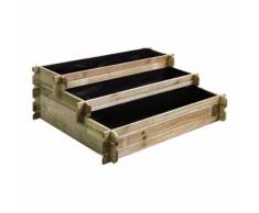 Carré potager en bois à étages - Petit modèle - Jardinières et bacs