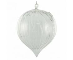 L'Héritier Du Temps - Goutte d'eau soliflore globe à suspendre porte fleur porte plante en verre 15x15x19cm - Verrerie