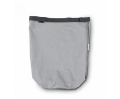Brabantia Sac intérieur de rechange pour panier à linge, gris, 35 l, Coton, gris, 60 Litre - Boite de rangement