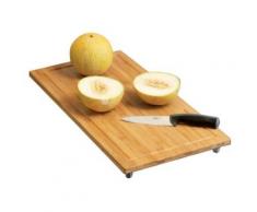 Zeller 2057797 planche à découper en bambou marron 50 x 28 x 4 cm - Ustensile de cuisine