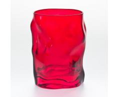 Bormioli - Verre Eau 30Cl Sorgente Rouge (Lot De 6) - Verrerie