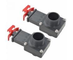 vidaXL Vanne de portail de piscine 2 pcs 1,5 - Accessoires piscines, spa et jacuzzis