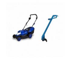 HYUNDAI Tondeuse Electrique 1800W 42cm 45L + Coupe bordure 250W HTDE1825 - Outillage de jardin motorisé