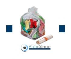 Sac poubelle 110L transparent par 200 - Corbeille, bac à courrier, poubelle