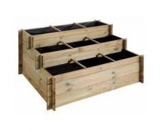 Jardipolys - Carré potager 3 étages Up - Jardinières et bacs