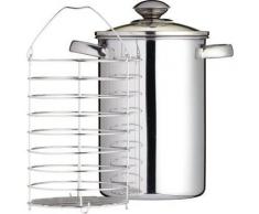 KITCHEN CRAFT CUISEUR À ASPERGES EN ACIER INOXYDABLE À COUVERCLE TRANSPARENT 3 L - Autocuiseur