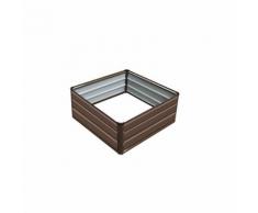 Carré Potager Gardiun Grove Cuber VI Métal 100x100x38 cm - Jardinières et bacs