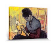 Vincent Van Gogh Poster Reproduction Sur Toile, Tendue Sur Châssis - La Liseuse De Romans, 1888 (30x40 cm) - Décoration murale