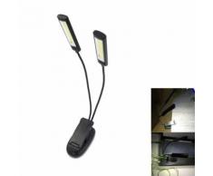 Réglable 2xCOB clip flexible lumière extérieure lampe BBQ liseuse Super Bright - Torches