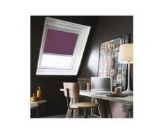 Store Enrouleur Occultant compatible Cadre Alu VELUX® - 117 x 74/116cm - U04/U08-Prune - Fenêtres et volets