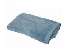 LINANDELLE - Drap de bain coton bouclette éponge ESSENTIELLE Bleu lagon 100x150 cm - Linge de bain