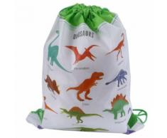 Sac-cadeau dinosaure Sac non-tissé Sac à dos Enfants École de voyage Sacs à cordon - Linge de table
