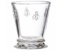 Gobelet à eau en verre pressé 27cl - Lot de 6 ABEILLE - Ustensile de cuisine