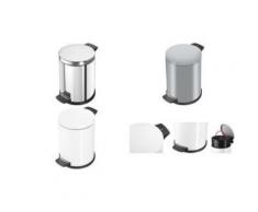 Hailo poubelle à pédale profiline solid 14, 14 litre, argent 0514-079 - Poubelle