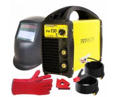 Poste à souder 130A PACK PROWELTEK Cagoule LCD 9/13 + Aimant soudage + Gants Anti chaleur - Équipement pour brasage et soudage