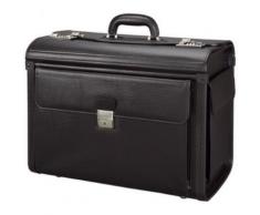 Alassio Valise pilote VICENZA , simili cuir, noir - Conférencier, porte document