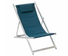 Chilienne de jardin pliable Honolulu - Bleu canard - Mobilier de Jardin
