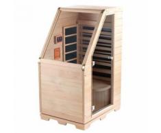 Sauna infrarouge compact en bois, 760 W - Saunas