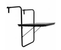 Table de balcon en rotin Poly Table suspendue pliante Balcon - Mobilier de Jardin