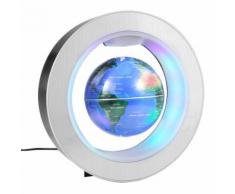 Globe Terrestre LED Levitation Magnétique 4 Lumineux Flottant Bleu - Objet à poser