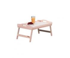 ZELLER 24038 PLATEAU EN PIN POUR SERVICE AU LIT, 51 X 32 X 25 CM - Plateau