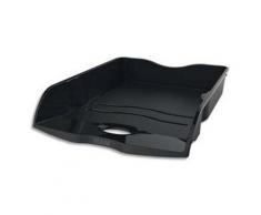 Lot de 2 Corbeilles à courrier Loop - Dimensions : L 25,9 x H 6,3 x P 35,1 cm coloris, noir - Corbeille, bac à courrier, poubelle