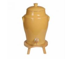vinaigrier traditionnel en grès 4l jaune + tabouret - 0320 - Accessoire de cuisine