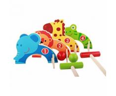 Apprentissage Puzzle Animaux Jeu de Baseball Gateball Kit Pédagogique Jouets D'Enfants En Bois BT266 - Autre jeu d'imitation