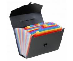 Trieur valisette à 24 compartiments Viquel Rainbow Noir - Autres Classement et Archivage