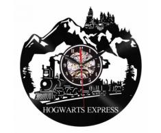 Style de Creative Non-Coutil Silencieux Antique Caoutchouc Horloge Murale Pour La Maison Cuisine Noir PL681 - Décoration murale