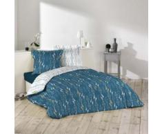 parure 3 p. 240 x 220 cm imp 42 fils allover reversible kessy - Linge de lit