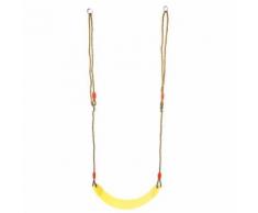 Balançoire Réglable Enfants Eva Doux Board Avec Corde Suspendu Pour Chaise Pivotante(Jaune) - Fitness
