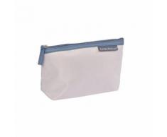 Trousse cosmetique unie en microfibre l21.5cm douceur d'interieur vitamine Taupe - Trousses de toilette