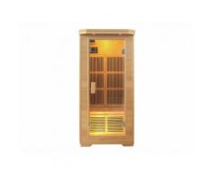 Sauna Infrarouge 1 place Gamme Carbone CATIA II - L90*P90*H190cm - 1350W - Saunas