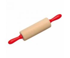 Nic rouleau à pâtisserie 28 x 5 cm bois rouge/blanc - Autres jouets en bois