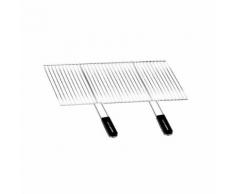 Grille de barbecue recoupable en acier 70 x 40 cm - Accessoires pour barbecue et fumoir