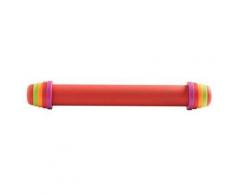 Mastrad f11870 rouleau à pâtisserie ajustable silicone/acier/pa rouge 41 cm - Ustensile de cuisine