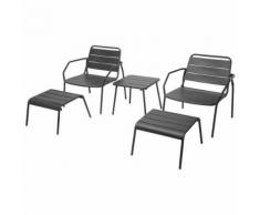 Salon de jardin design Phuket - 2 Personnes - Bordeaux - Mobilier de Jardin